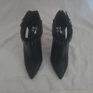 Stiletto Black Studded Ankle Booties